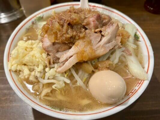 男気らーめんアカギ新田木崎店　ラーメン